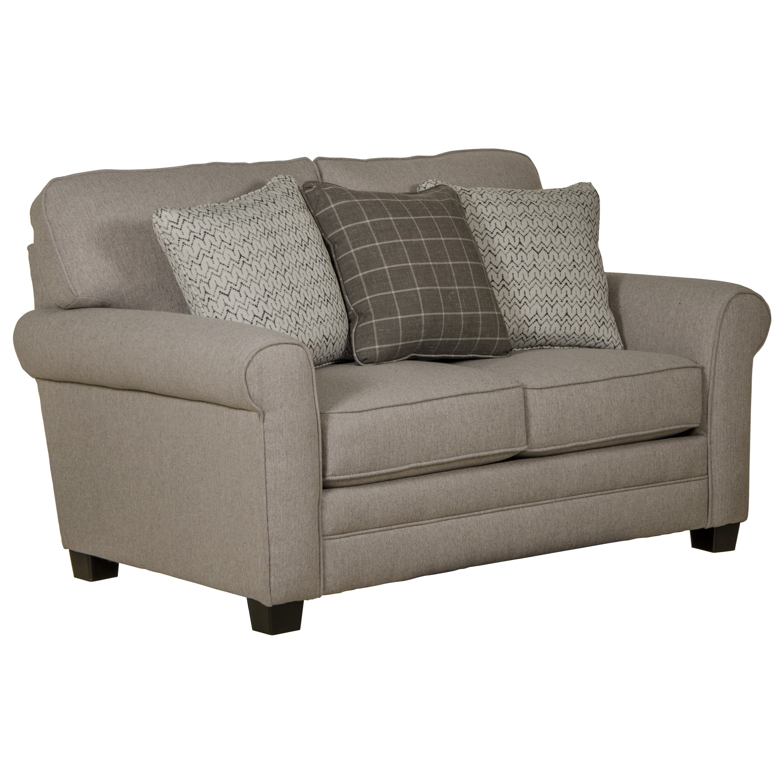 Jackson Furniture Lewiston Relaxed Vintage Loveseat with Sock Rolled